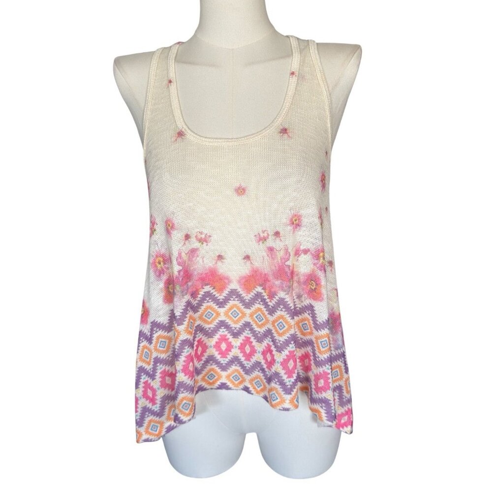 Gaze USA Round Neck Sleeveless Lightweight Flowy Pullover Tank Top Women's M